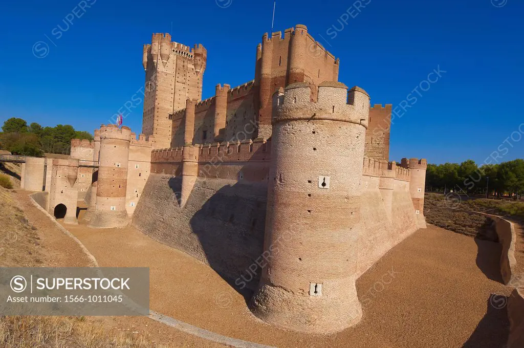 La Mota Castle 15th century, Medina del Campo, Valladolid province, Castilla-León, Spain