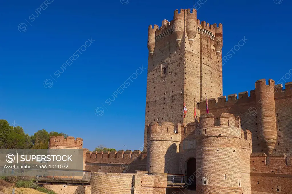La Mota Castle 15th century, Medina del Campo, Valladolid province, Castilla-León, Spain