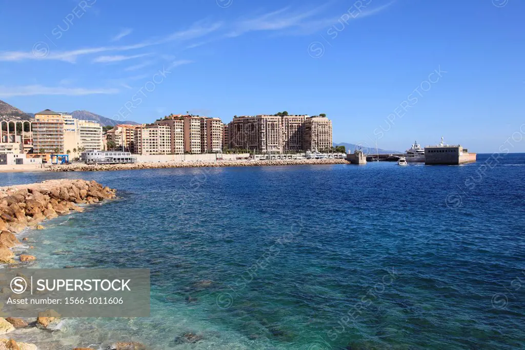 Harbor, Monaco Border, Cap d Ail, Cote d Azur, Provence, French Riviera, Mediterranean, France, Europe