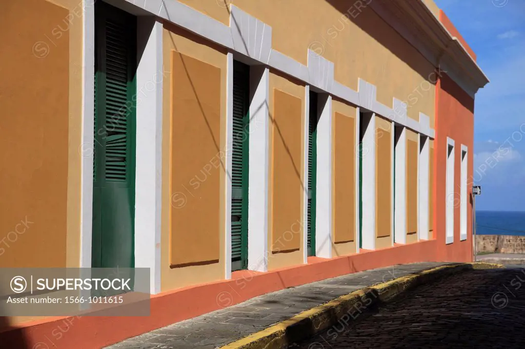 Colonial Architecture, Old San Juan, San Juan, Puerto Rico, USA, Caribbean