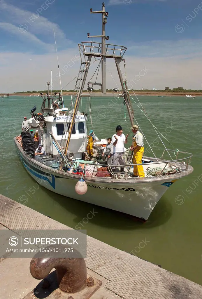 Fishing port, Punta Umbria, Huelva-province, Spain        