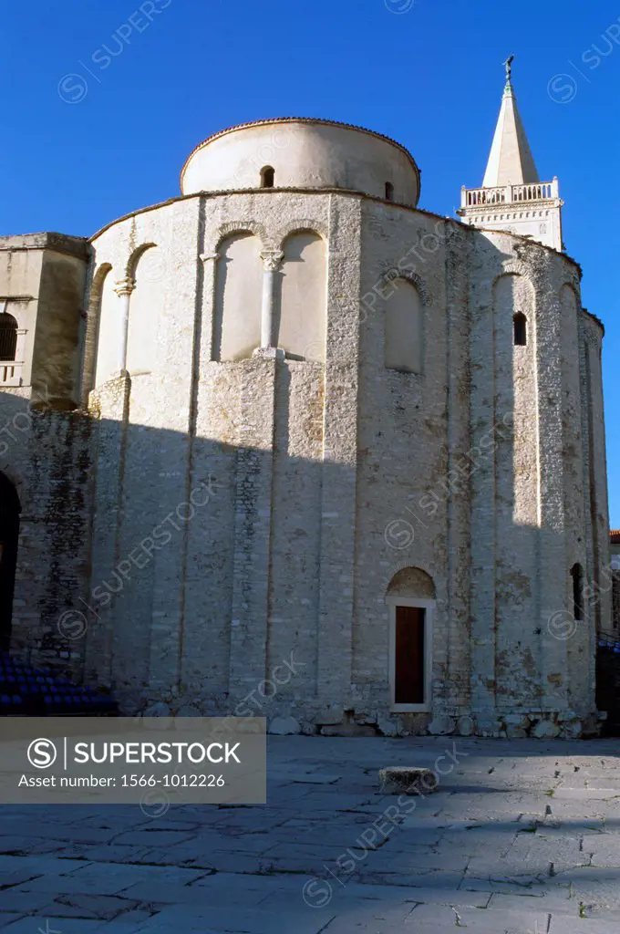 Zadar, Croata - part of famous St  Donat ancient church building