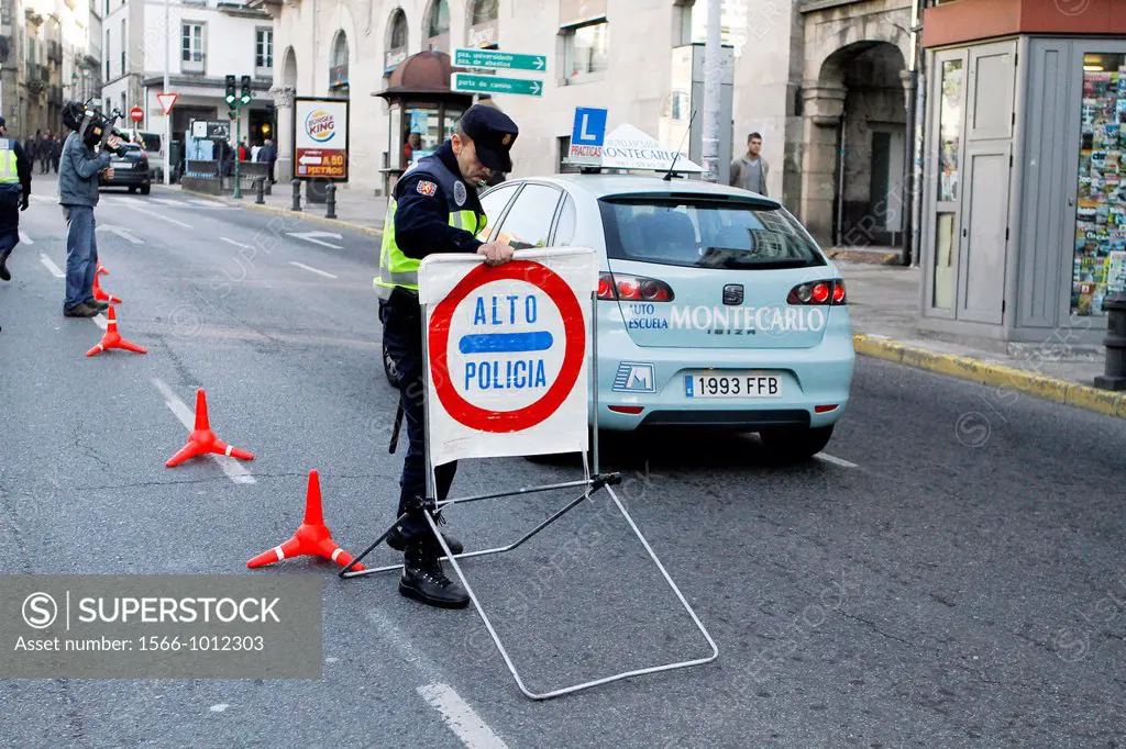 Traffic control of the police