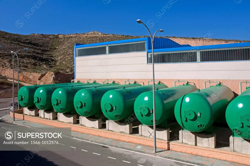 Desalination plant, Carboneras, Almeria-province, Spain