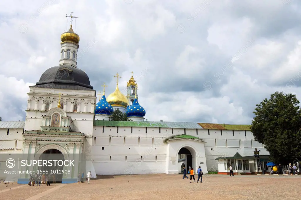 main entrance to Trinity St Sergius Monastery, Sergiev Posad, Russia