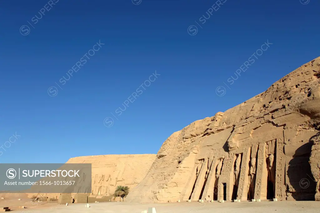 Ramesses II and Nefertari´s temples at Abu Simbel, Aswan, Egypt