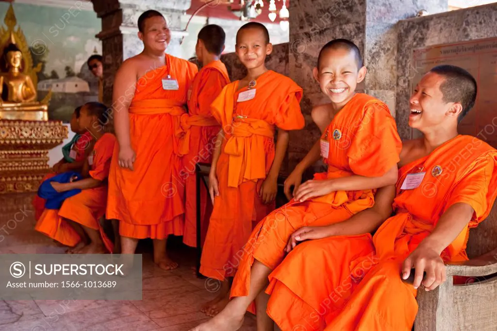 Novice Monks, Wat Doi Suthep, Chiang Mai, Thailand