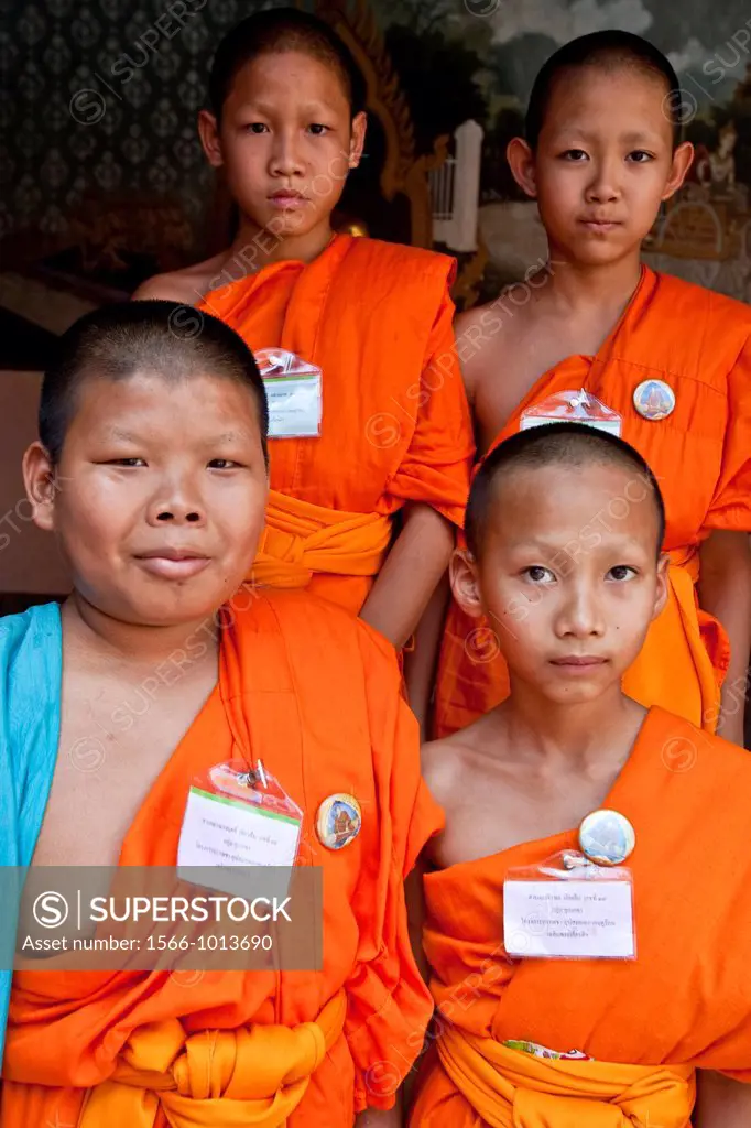 Novice Monks, Wat Doi Suthep, Chiang Mai, Thailand