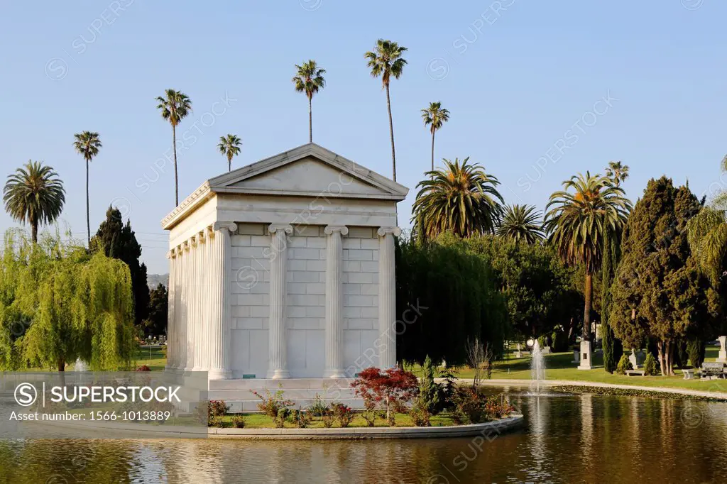 USA, California, city of Los Angeles, Hollywood Forever cemetery, where ara buried Johnny Ramone, Cecil B  DeMille, Jayne Mansfield, Rudolph Valentino...