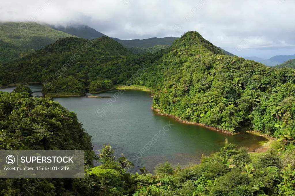 Freshwater Lake in Morne Trois Pitons National Park, Caribbean, Dominica