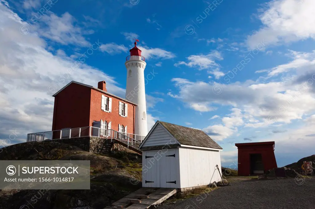 Canada, British Columbia, Vancouver Island, Victoria, Fisgard Lighthouse, exterior