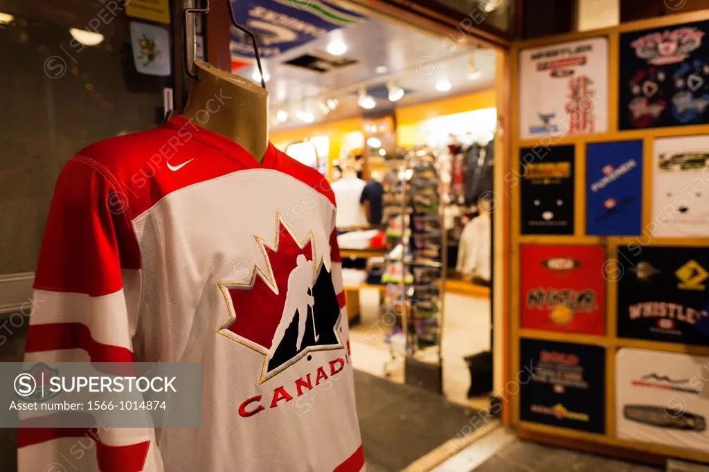 Canada, British Columbia, Whistler, Whistler Village, Canadian Hockey Shirt