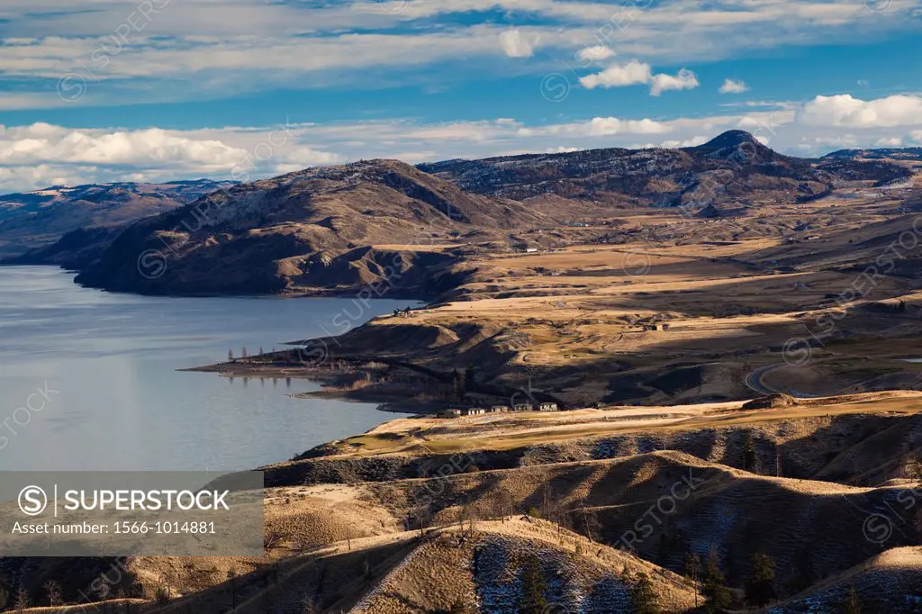 Canada, British Columbia, Kamloops, landscape along the Trans-Canada Highway, winter