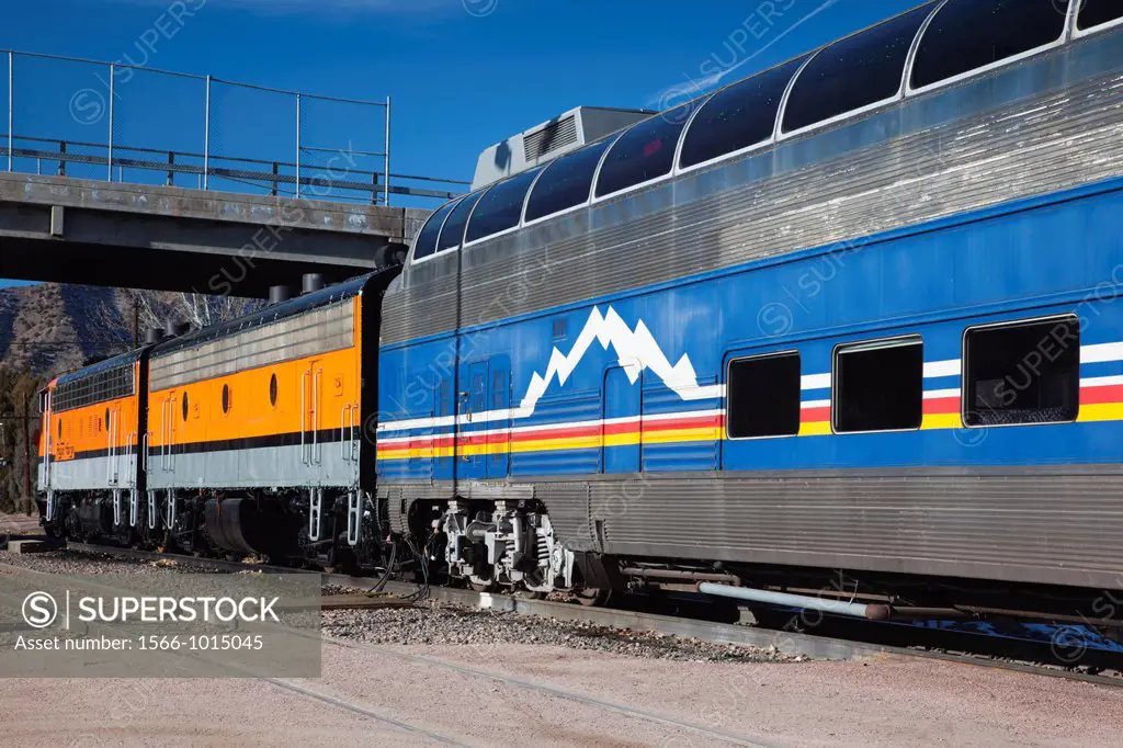 USA, Colorado, Canon City, Royal Gorge Railway train