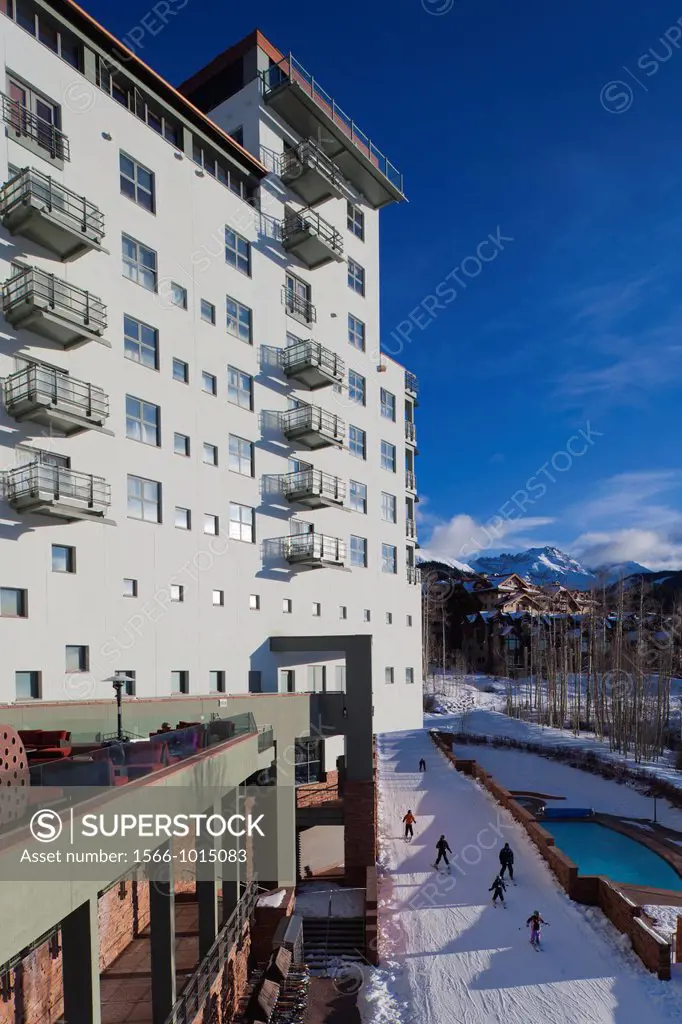 USA, Colorado, Telluride, Mountain Village Ski Area, The Peaks Resort