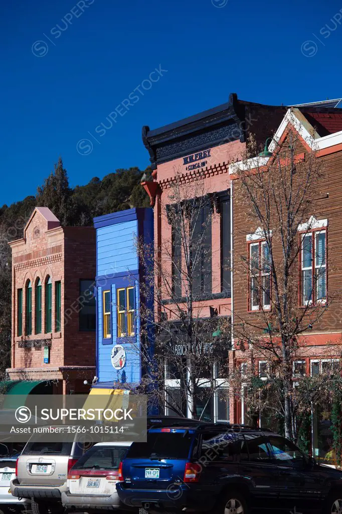 USA, Colorado, Basalt, downtown buildings
