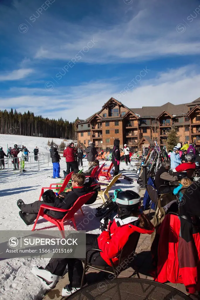 USA, Colorado, Breckenridge, ski lodge, Peak 7, NR