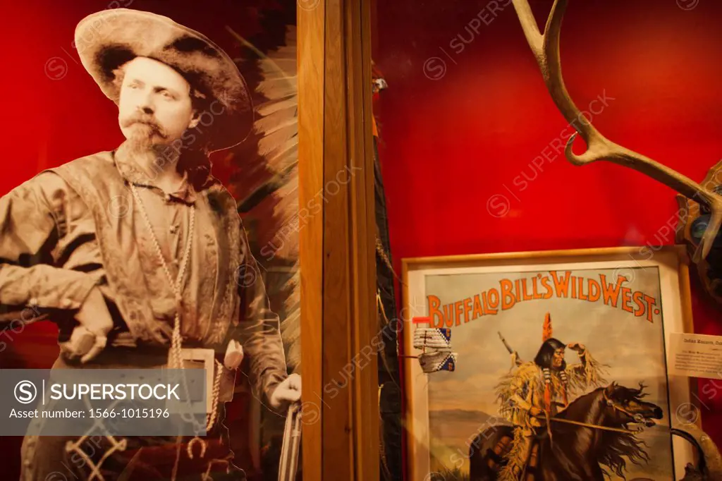 USA, Colorado, Golden, Lookout Mountain, Buffalo Bill Museum, photograph of Buffalo Bill
