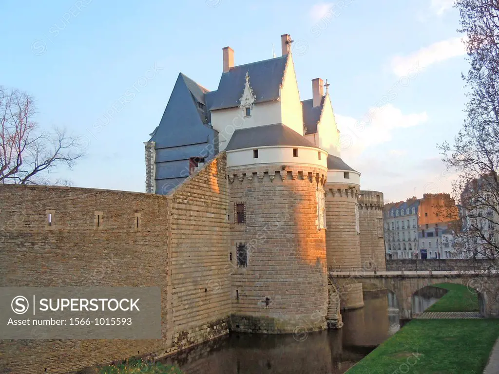 France, Loire Atlantique, Nantes, Chateau des Ducs de Bretagne ,Walls
