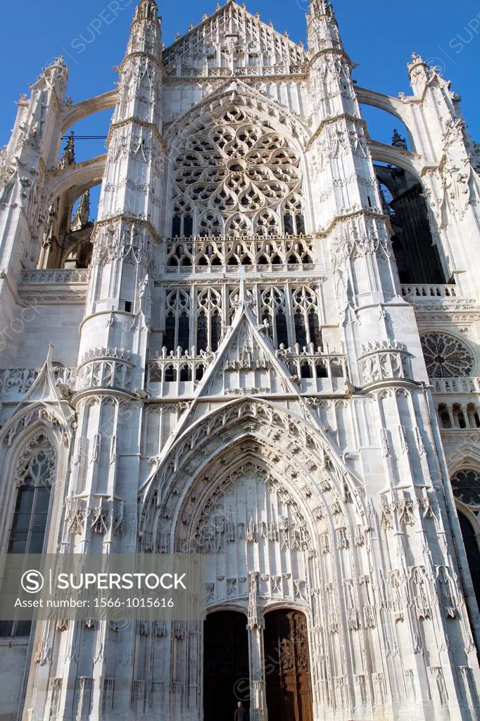 Beauvais Cathedral facade, Beauvais, Oise department, Picardy, France
