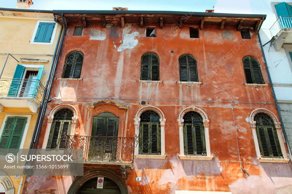 The old city of Verona Veneto Italy
