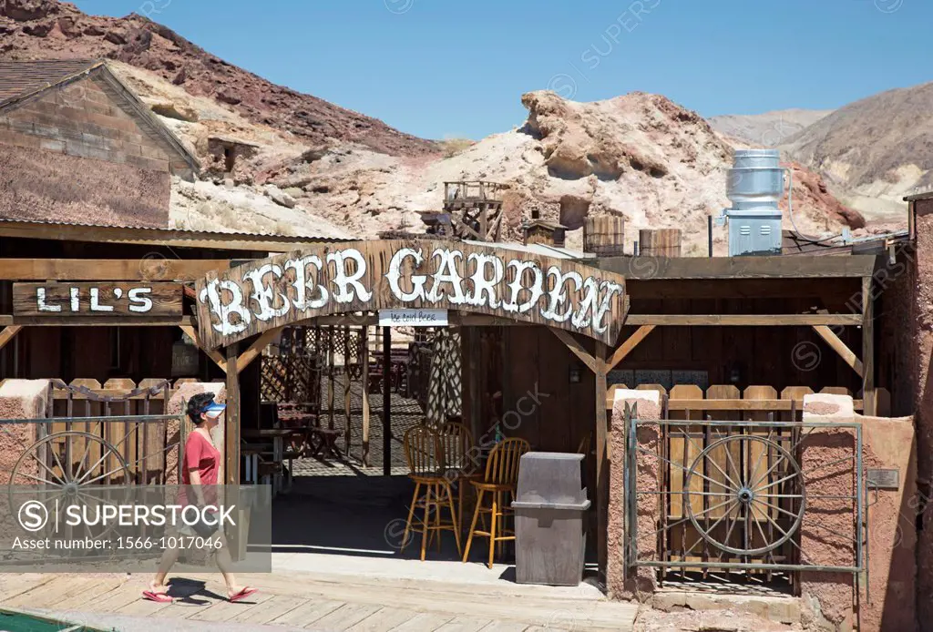 Barstow, California - Calico Ghost Town, an 1880s silver mining town in the Mojave Desert that has been restored as a tourist attraction