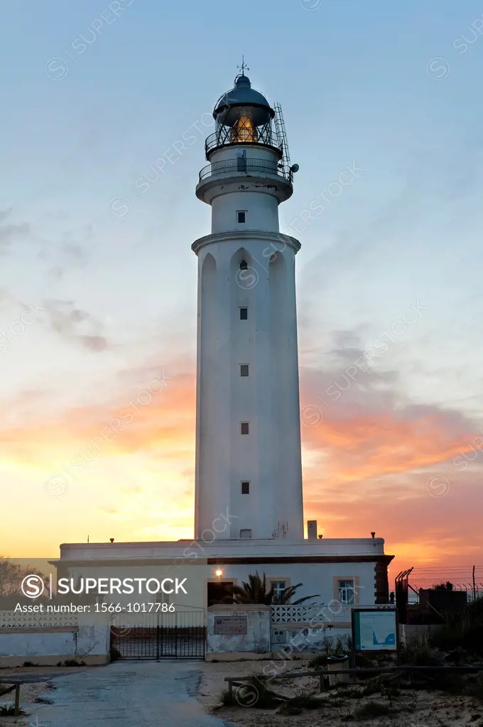 Trafalgar lighthouse, Barbate, Cadiz-province, Spain        