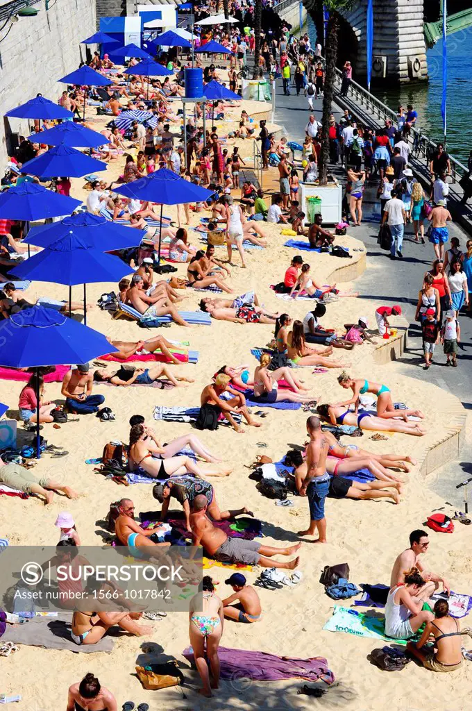 Paris Beach (Paris Plages) is a free summer event that transforms several spots in Paris into full-fledged beaches