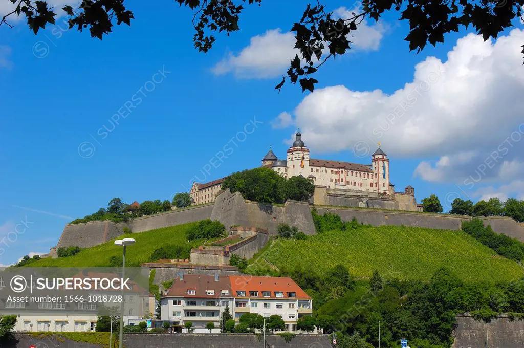 Marienberg Fortress, Würzburg, UNESCO World Heritage Site, Romantische Strasse (Romantic Road), Franconia, Bavaria, Germany, Europe