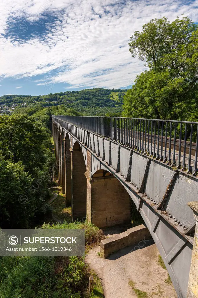 Pontcysyllte Aqueduct Welsh, Traphont Ddwr Pontcysyllte is a navigable aqueduct that carries the Llangollen Canal over the valley of the River Dee in ...
