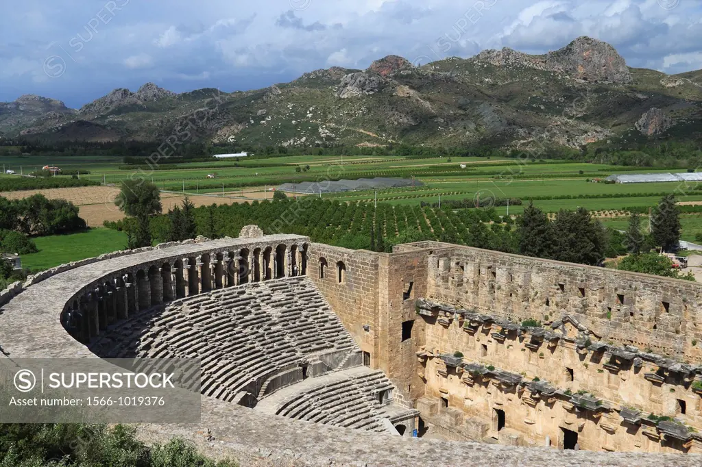 The Roman Theatre in Aspendos, Antalya, Turkey