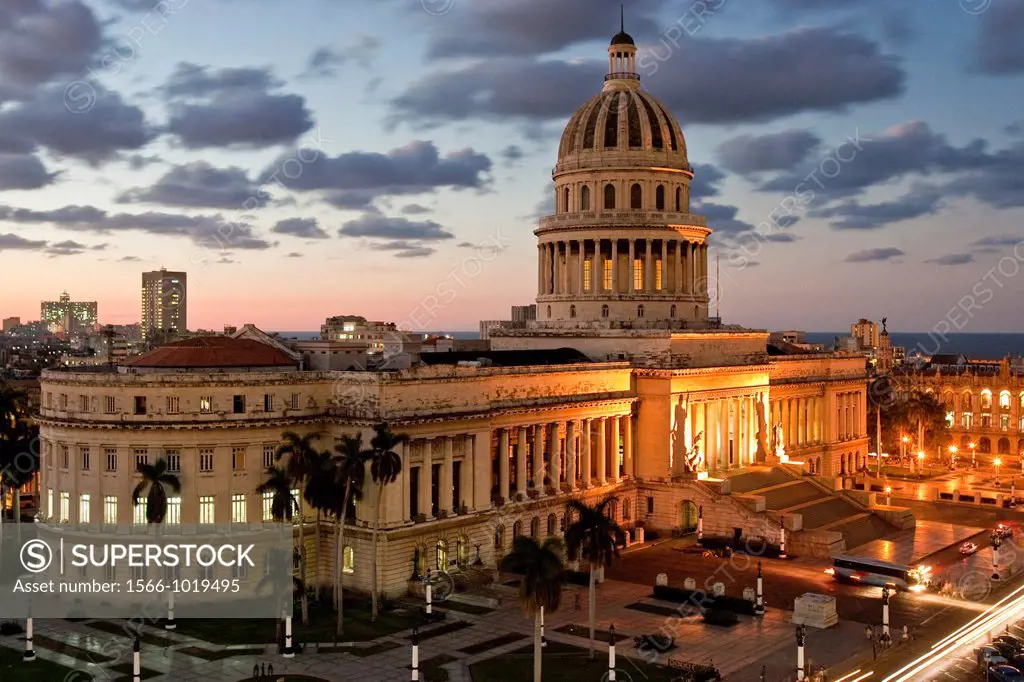 El Capitolio at Dusk, Havana, Cuba