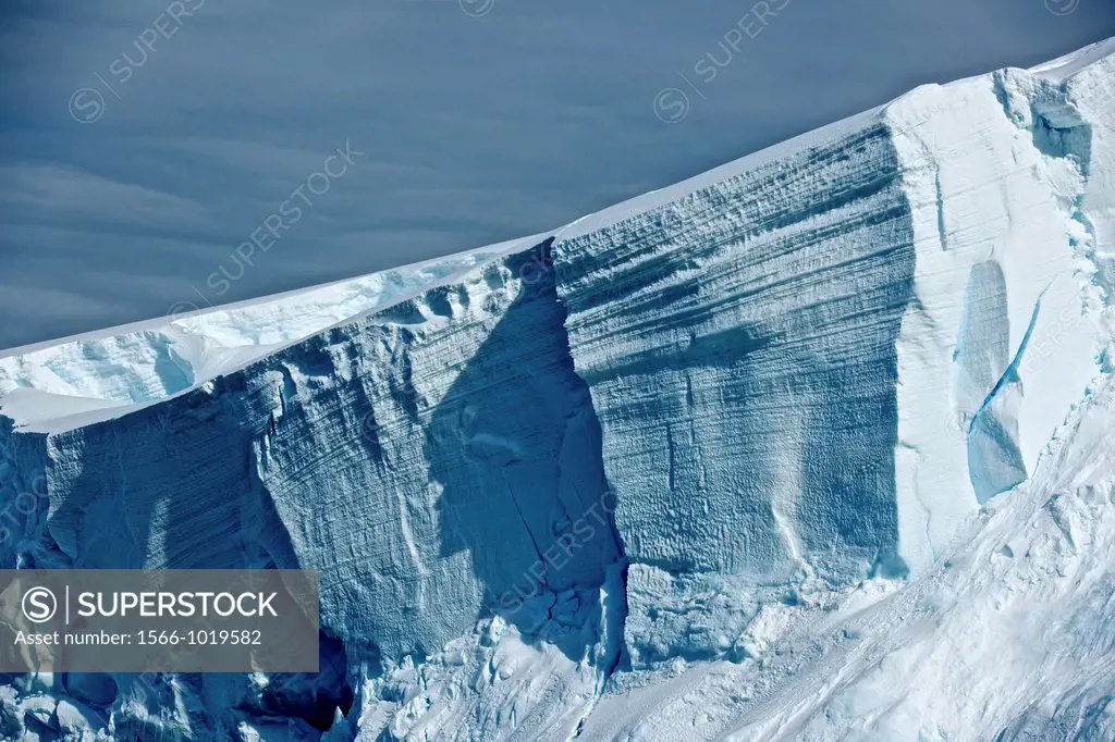 Tabular iceberg in the Antarctic Sound.