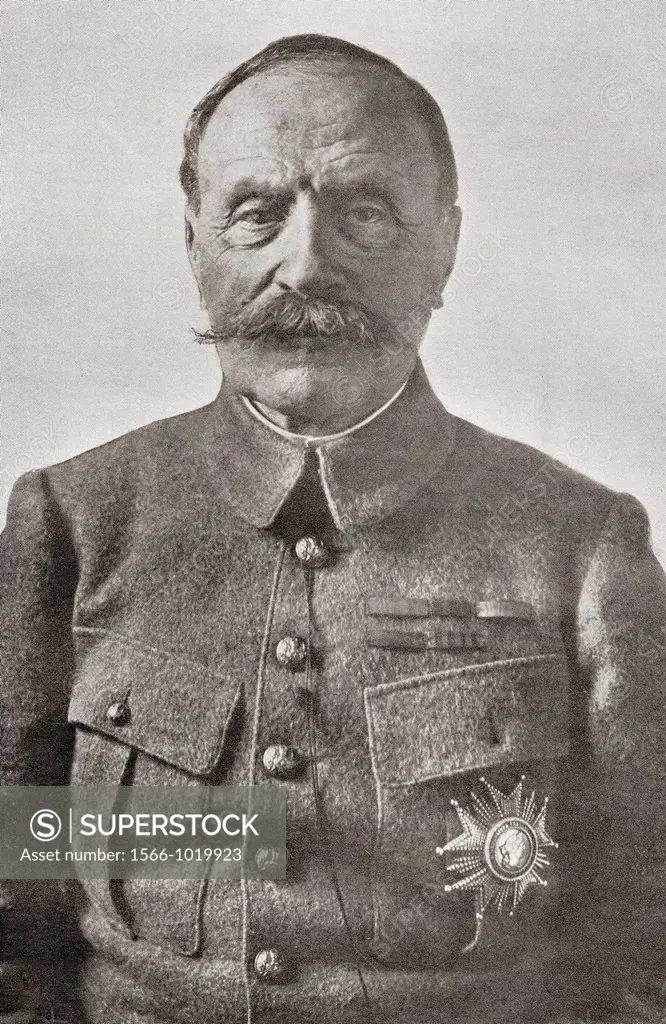 Marshal Ferdinand Foch, 1851 - 1929  French soldier, military theorist and First World War hero  From The Year 1918 Illustrated