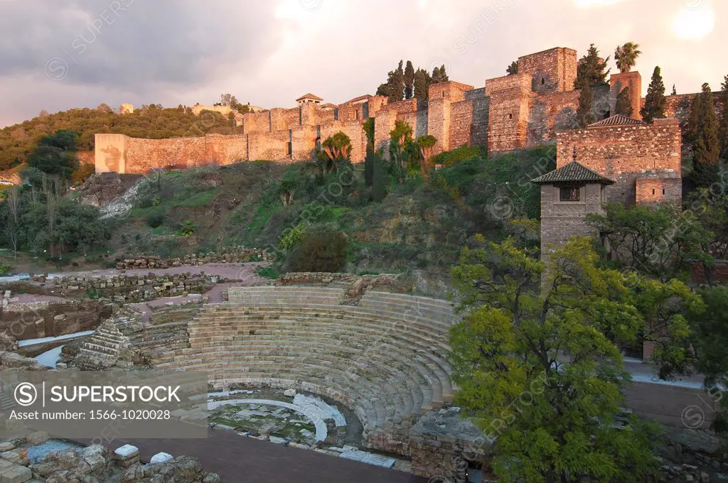 Roman theater and Alcazaba, Malaga, Spain