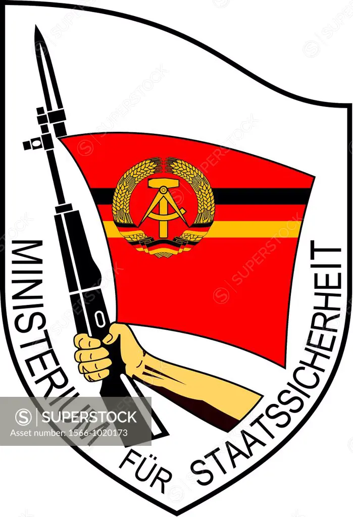 Logo of the Ministry of State Security of the GDR - Caution: For the editorial use only  Not for advertising or other commercial use!
