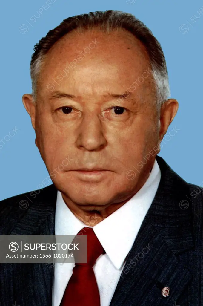 Portrait of Erich Mielke - *28  12  1907 - 21  05  2000: Minister Security of the state of the GDR from 1957 to 1989 - Caution: For the editorial use ...