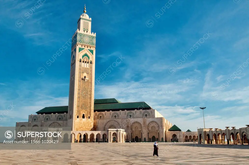 The amazing Hassan II Mosque in Casablanca, Morocco