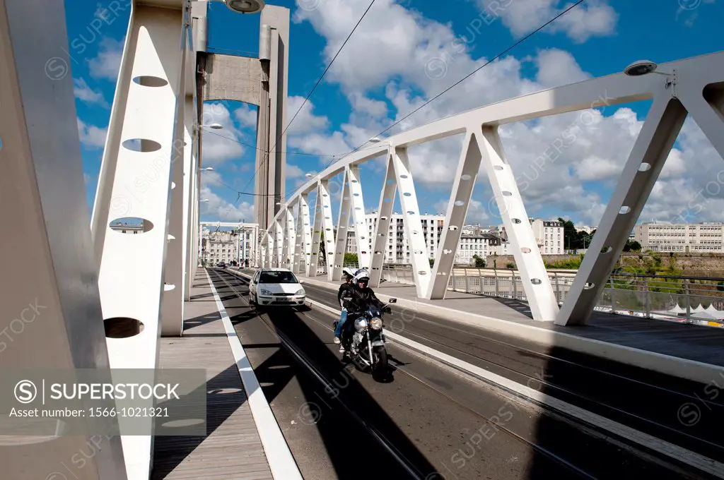 The recouvrance bridge Brest, France