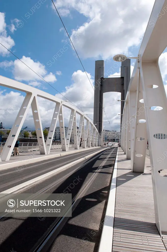 The recouvrance bridge Brest, France