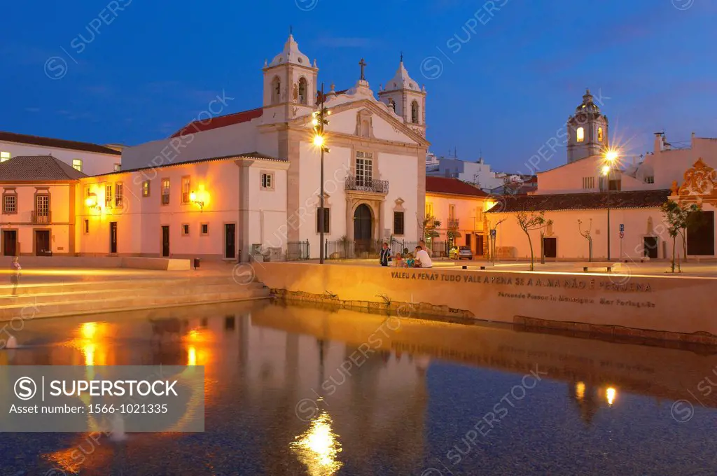 Santa Maria Church, Infante dom Enrique Square, Lagos, Algarve, Portugal, Europe
