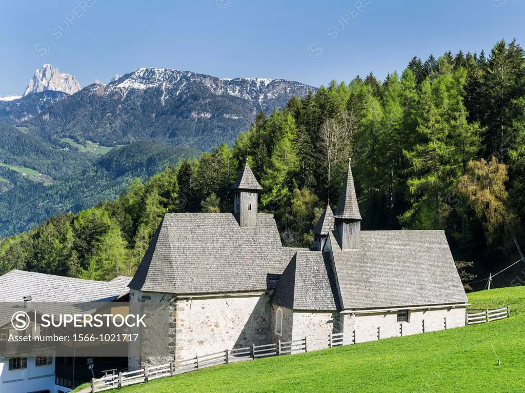 The three gothic chapel of Bad Dreikirchen litterally: ´spa of the three churches´ The three churches are the landmark of the region of Barbian and ar...
