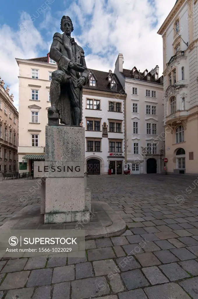 Ephraim Lessing Statue, German playwright and critic by Seigfried Charoux  The original was destoyed by the Nazis in 1939 who did not like a tribute t...