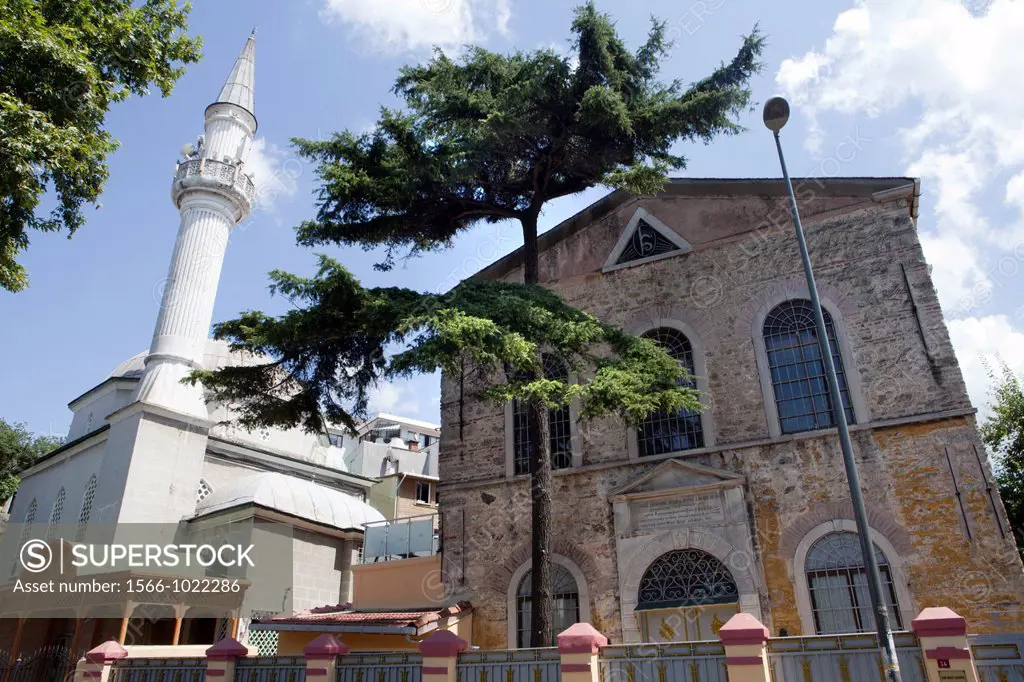 mosque and church on the asian side of Istanbul