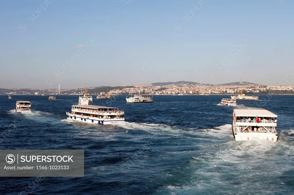 ferry on the Bosphorus, istanbul