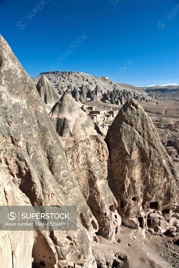 Rock formations at the Cappadocia, Goreme, Turkey