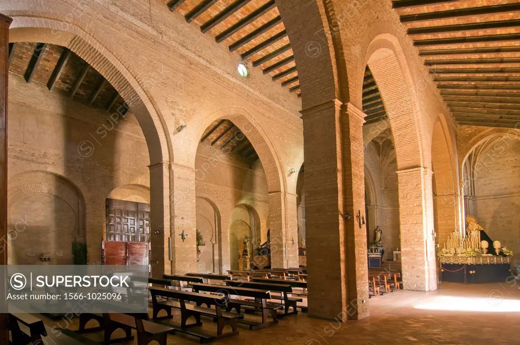 Church of Santa María de la Granada-interior, 13th century, Niebla, Huelva-province, Spain