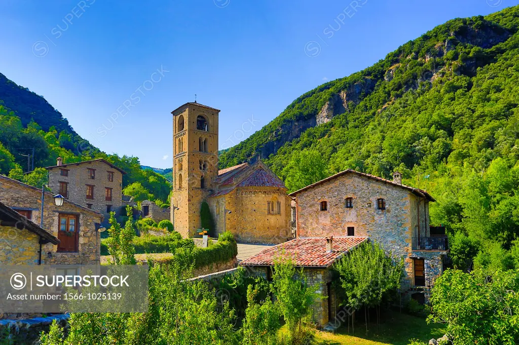 Spain , Catalonia ,Girona Province, Beget City , San Cristofol Church