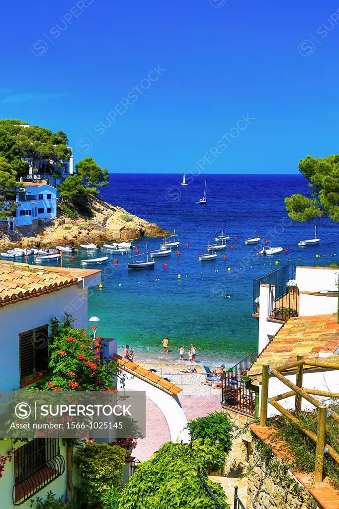 Spain , Catalonia ,Girona Province , Costa Brava Coast , Begur City , Sa Tuna Beach