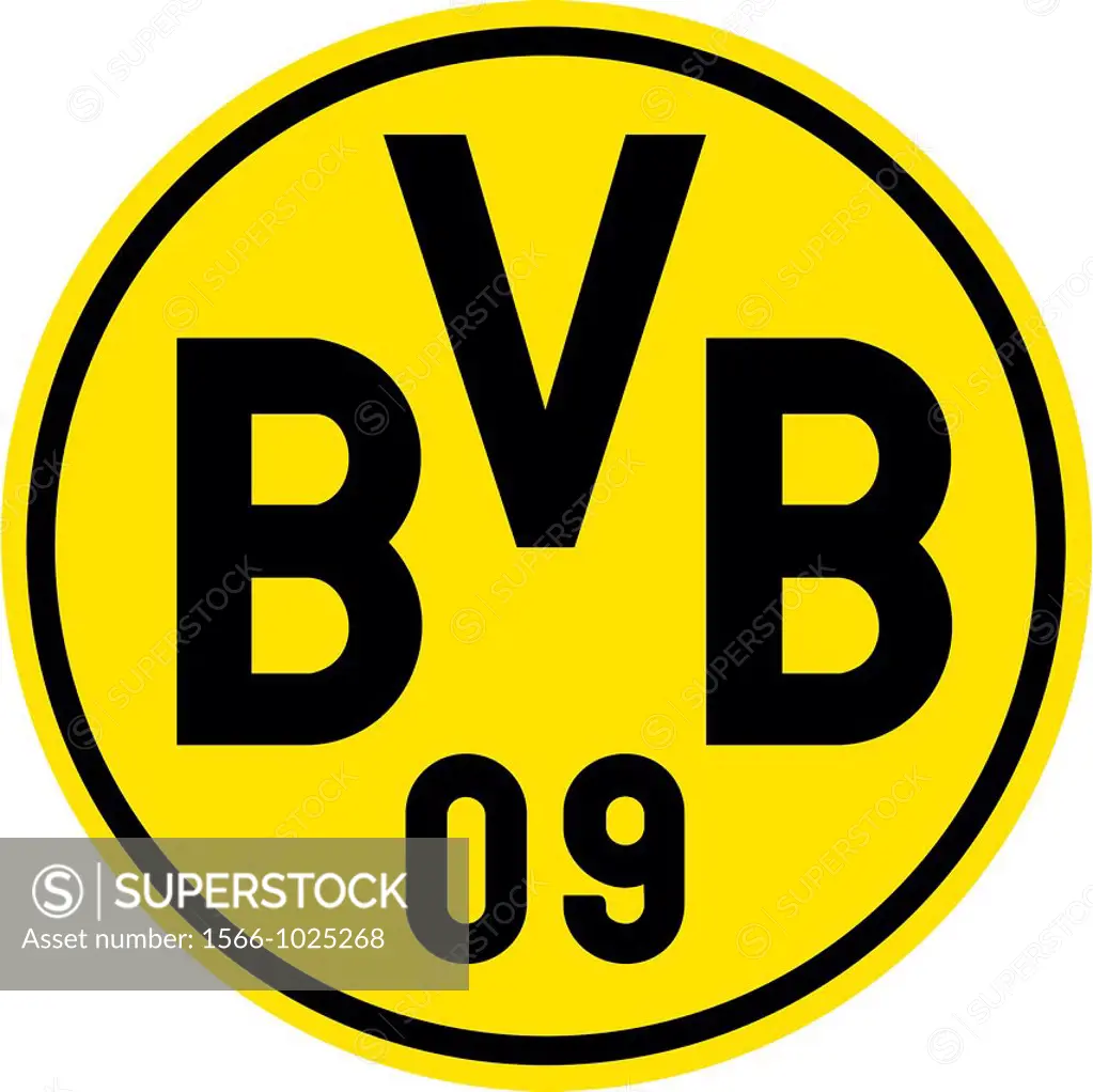 Logo of German football team Borussia Dortmund BVB - Caution: For the editorial use only  Not for advertising or other commercial use!
